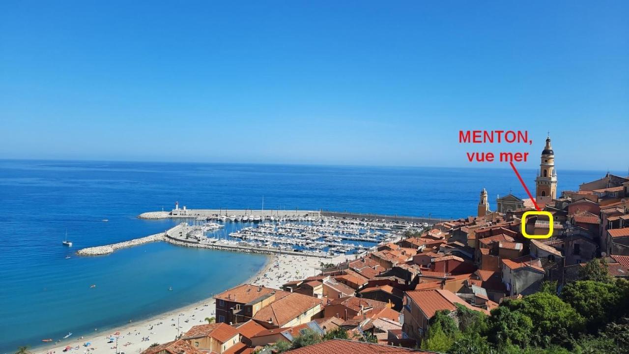 Menton, Centre Historique, Vue Mer Exterior foto